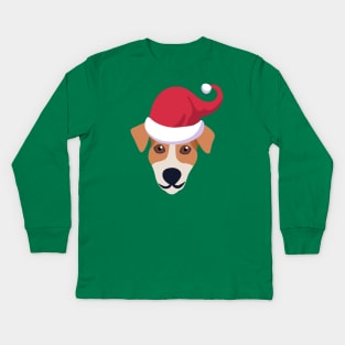 Funny Jack Russell Terrier Dog Christmas 2020 Dog Lover Christmas Kids Long Sleeve T-Shirt